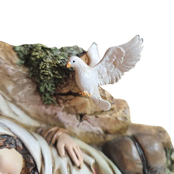 Roman Joseph's Studio 6" H Restful Holy Family Nativity Figurine Religious Dove - Picture 7 of 9